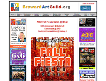 Tablet Screenshot of browardartguild.com